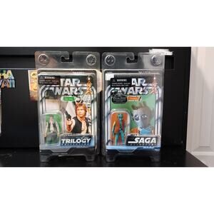 Star Wars Han Solo & Greedo Original Trilogy Figures New Unpunched Card